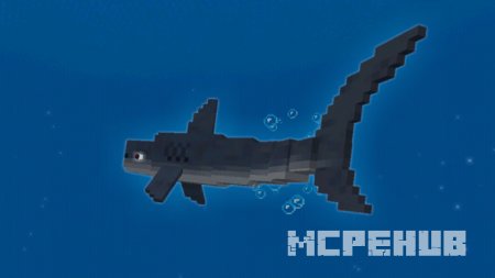 Мод: Новые страшные акулы для Minecraft PE