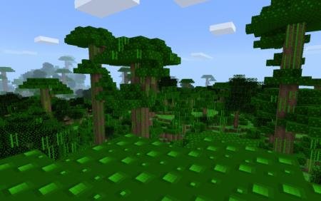 Обновлённые текстуры деревьев джунглей