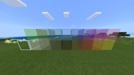 Представление всех цветов прозрачного стекла
