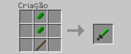 Крафт зелёного кристального меча