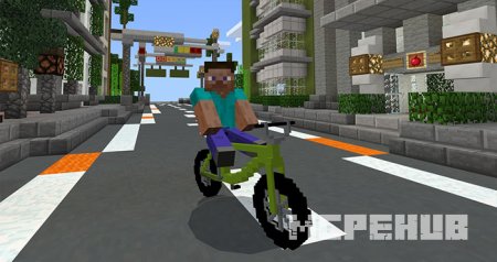 Мод: Велосипед для Minecraft PE
