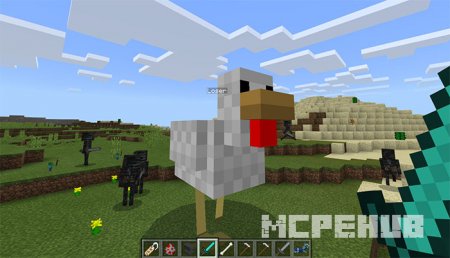 Мод: Цыпленок-вредитель для Minecraft PE