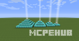 маяки разной высоты в Minecraft