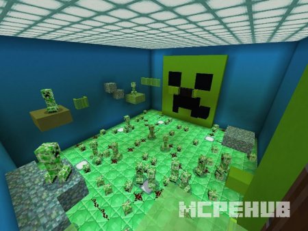Карта: Паркур с монстрами для Minecraft PE