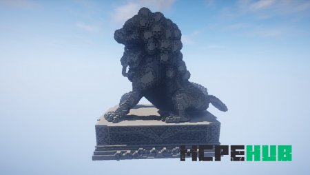 китайский лев-страж в Minecraft