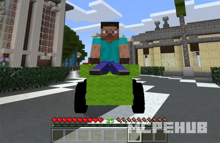 Мод: Кресло-автомобиль для Minecraft PE