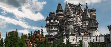 Жуткий замок в Minecraft Bedrock
