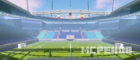 Стадион Чемпионата Мира в Minecraft Bedrock