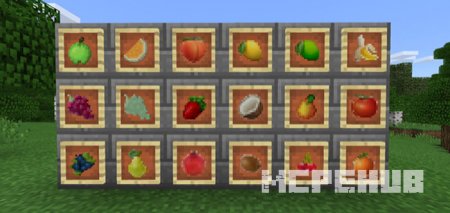 Большое разнообразие фруктов, добавляемых в игру