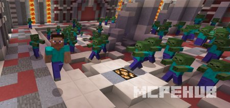 Карта: Побег от зомби для Minecraft