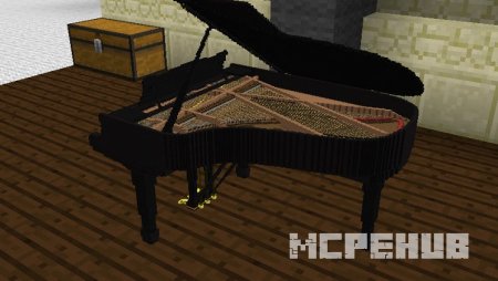 рояль в игре Minecraft