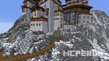 снежные холмы в Minecraft