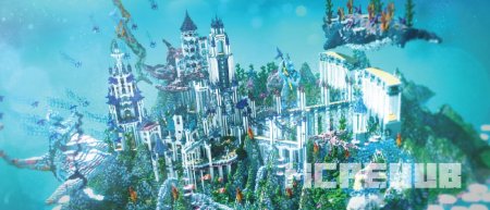Подводный замок "Пириос" в Minecraft