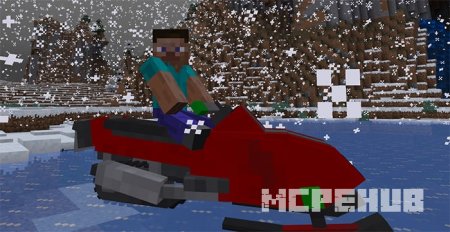 Мод: Снегоход для Minecraft (1.8)