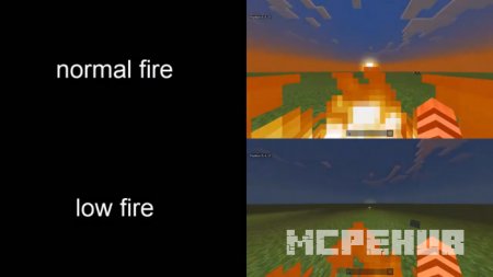 Текстуры: Меньший огонь для Minecraft