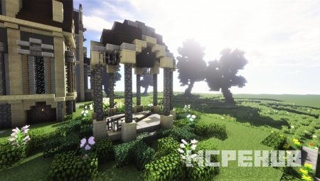 сад в Minecraft