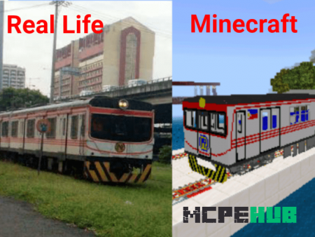 Сравнение Филлипинского поезда в реальной жизни и в Майнкрафт