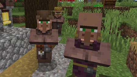 жители деревни в Minecraft