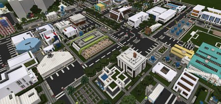 Огромный модернизированный город