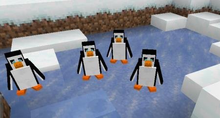 пингвины в майнкрафт