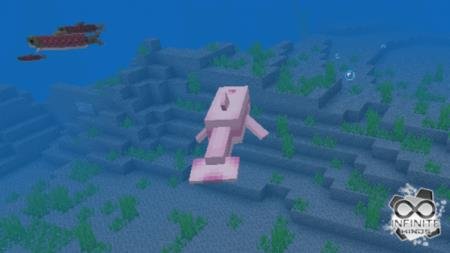 розовый дельфин мод майнкрафт