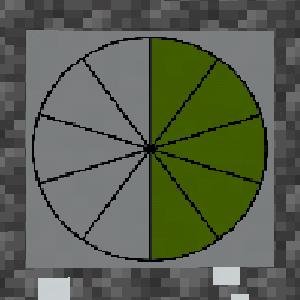 Анимация добычи блока в виде заполняющегося круга