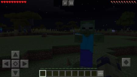 Игрок, превратившийся в зомби стоит рядом с другим зомби