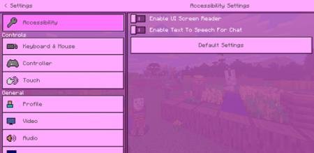 розовый цвет меню скриншот 3