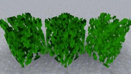 Трёхмерные модели пушистых листьев