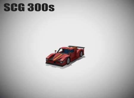 Красный суперкар SCG 300s