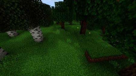Тени от деревьев, добавленные шейдерами "Ультрамакс"