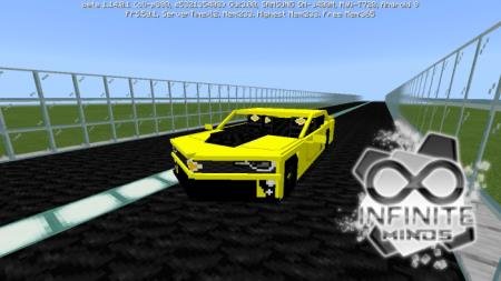 Жёлтая Chevrolet Camaro ZL1 мчит по трассе в игре