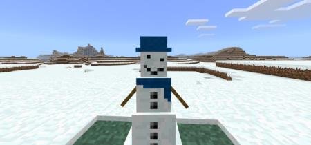 снеговик в майнкрафт