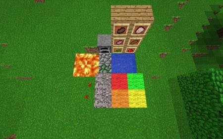 Представление текстур блоков в альфа-версии игры