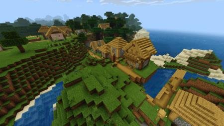 Красивые и уютные дома деревни возле моря