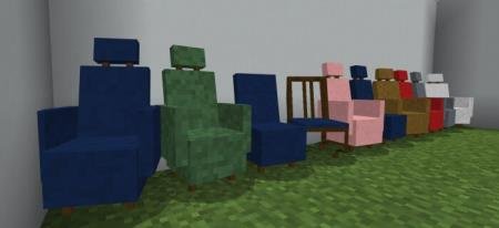 Множество красивых стульев и кресел, представленных в моде "Стулья и жуткий продавец"