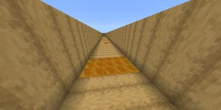 коридор с блоками меда