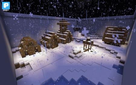 снежная деревня