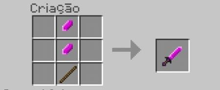 Крафт розового кристального меча