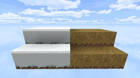 Представление улучшенных текстур блока травы и снега