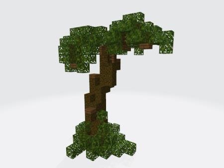Тропическое дерево, генерируемое модом