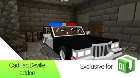Представление полицейской машины Cadillac Deville в Майнкрафт