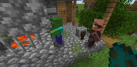 Как вылечить и создать Zombie Villagers в Minecraft