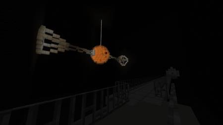 Макет космического корабля из Звёздных войн в Тардисе
