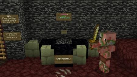 Зомби-свиночеловек рядом с порталом Края