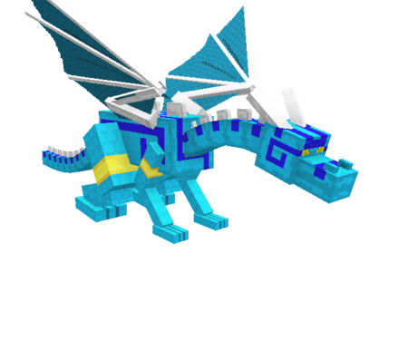 Синий эфирный дракон
