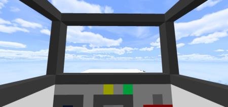 Игрок в кабине самолёта с обзором на приборную панель