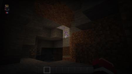 Генерации люменитовой руды в пещере