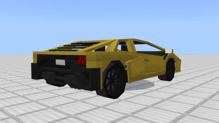 Задний вид автомобиля Lamborghini Bmero