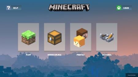 Представление нового дизайна главного меню Minecraft